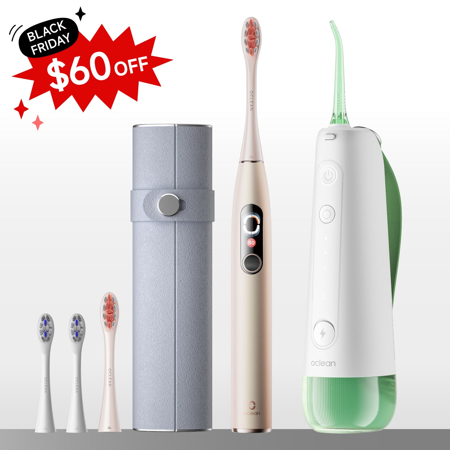 Premium Kit: Oclean X Pro Digital Set + Oclean W10-Toothbrushes-Oclean US Store